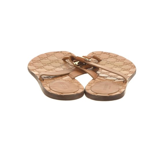 GUCCI Interlocking G Logo Leather Slides Size: 7.5 | IT 37.5 Marmont - Picture 4 of 9